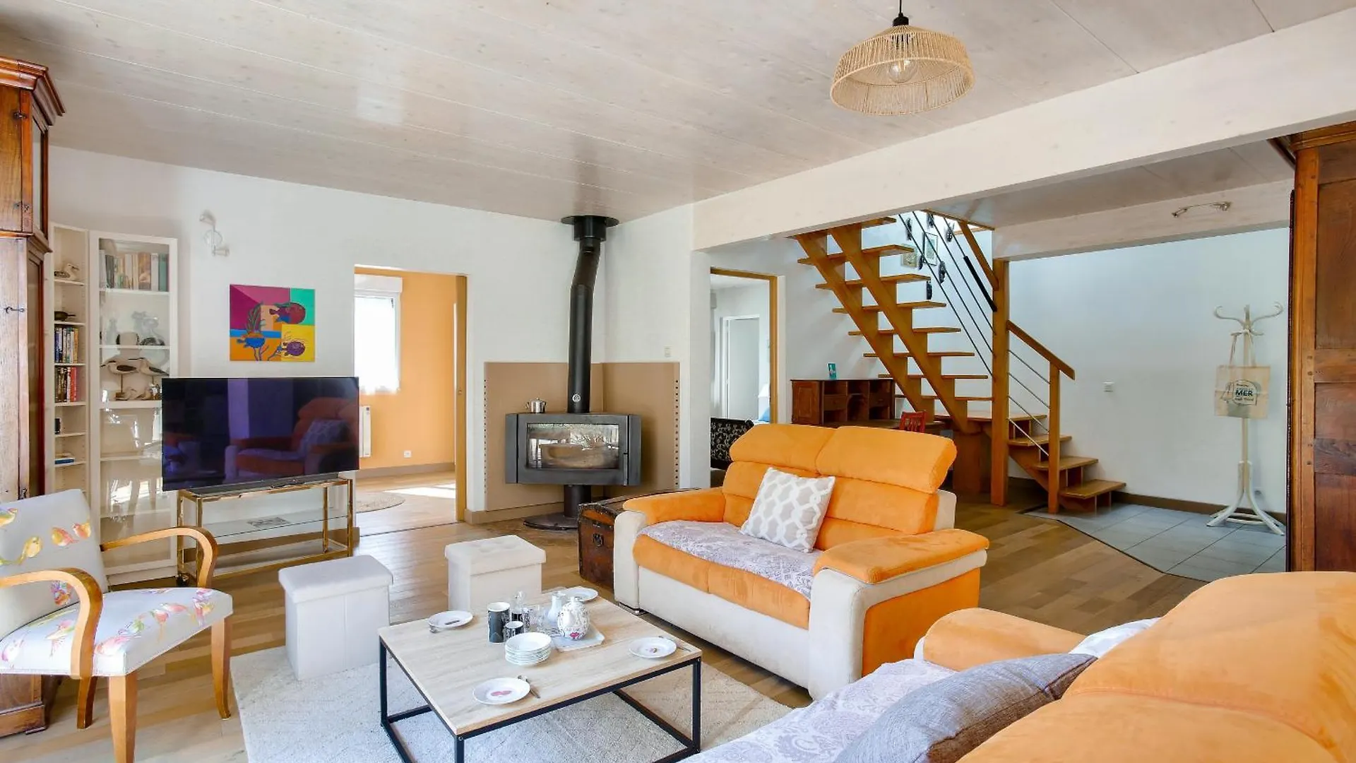 600M De La Plage, Jardin, Maison Pour 10 圣布里亚克滨海 0*,  法国
